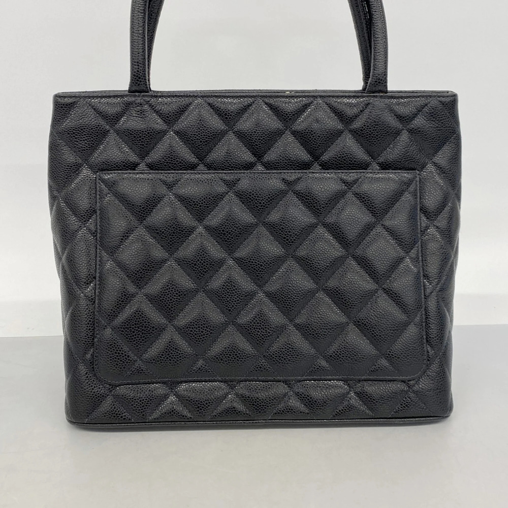 CHANEL Black Caviar Leather Reissue Tote Bag - Picture 10 of 11